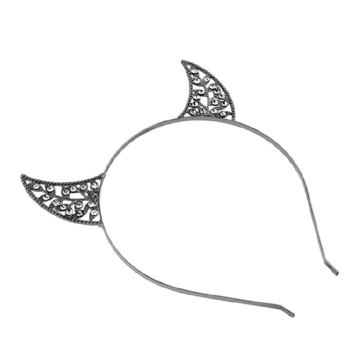 Openwork Devil Horn Costume Headband with Metal Look Frame for Cosplay Party Outfits, Photos, and Styling Dressingup
