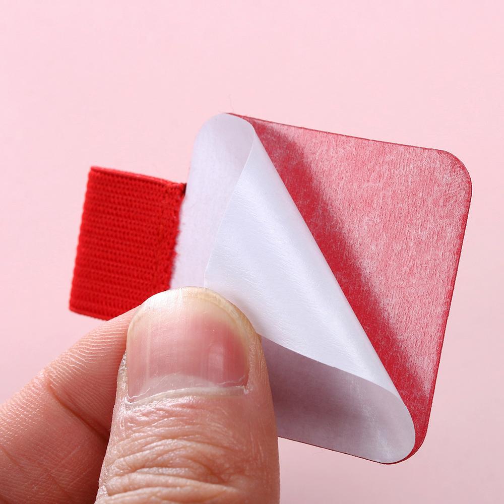 4PCS Useful Portable Stationery Self-adhesive Pen Holder Leather Pen Clips Elastic Loop Notebook