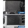 JOYTUTUS Rear Wrangler Side Window Sun Shade Camping Window Ect Screen Compatible With 2007-2024 Wrangler JK JL 4 Doors Gladiator JT, Car Window