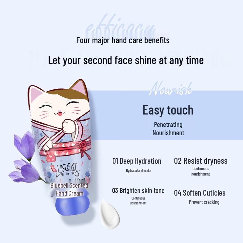 UNI CAT Wild Bluebell Moisturizing Hand Cream