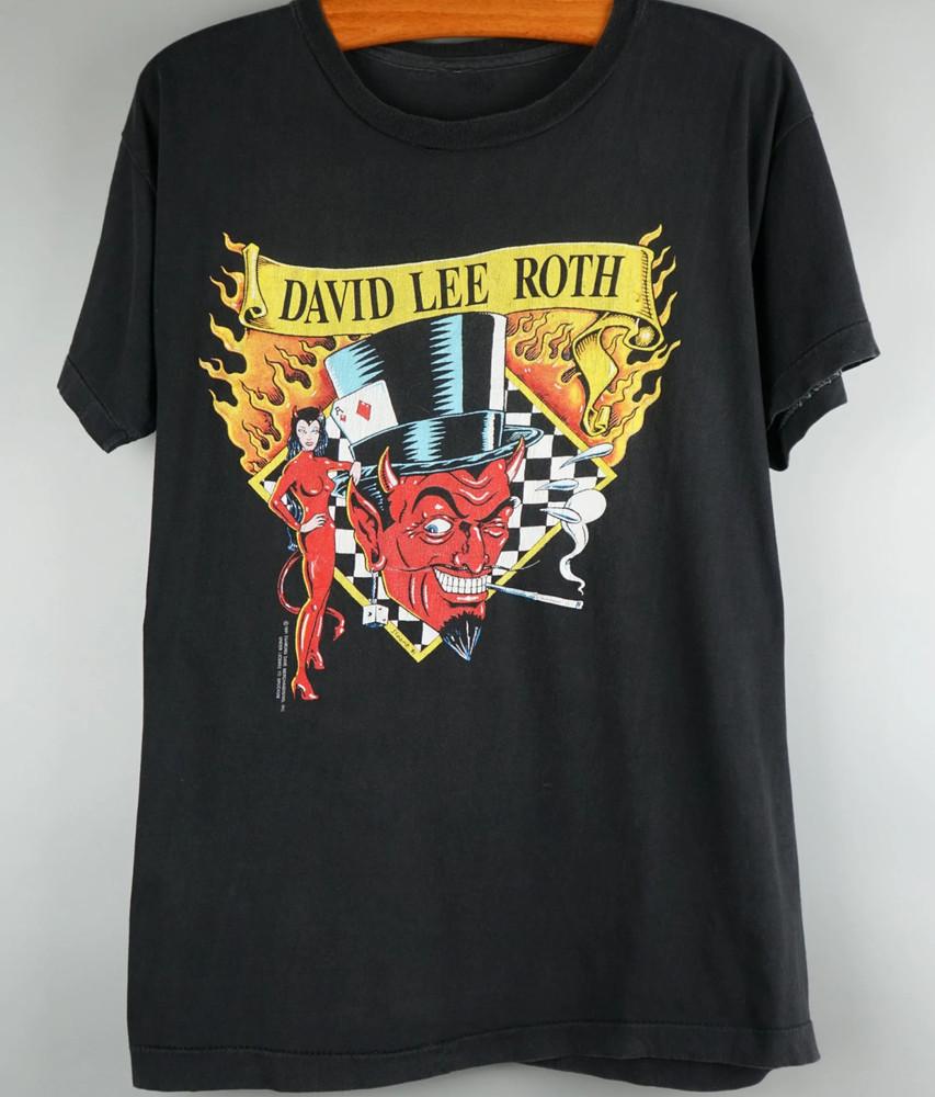 Vintage David Lee Roth Tour 1991 Tshirt Classic unisex NZ092   Unisex T-Shirt S
