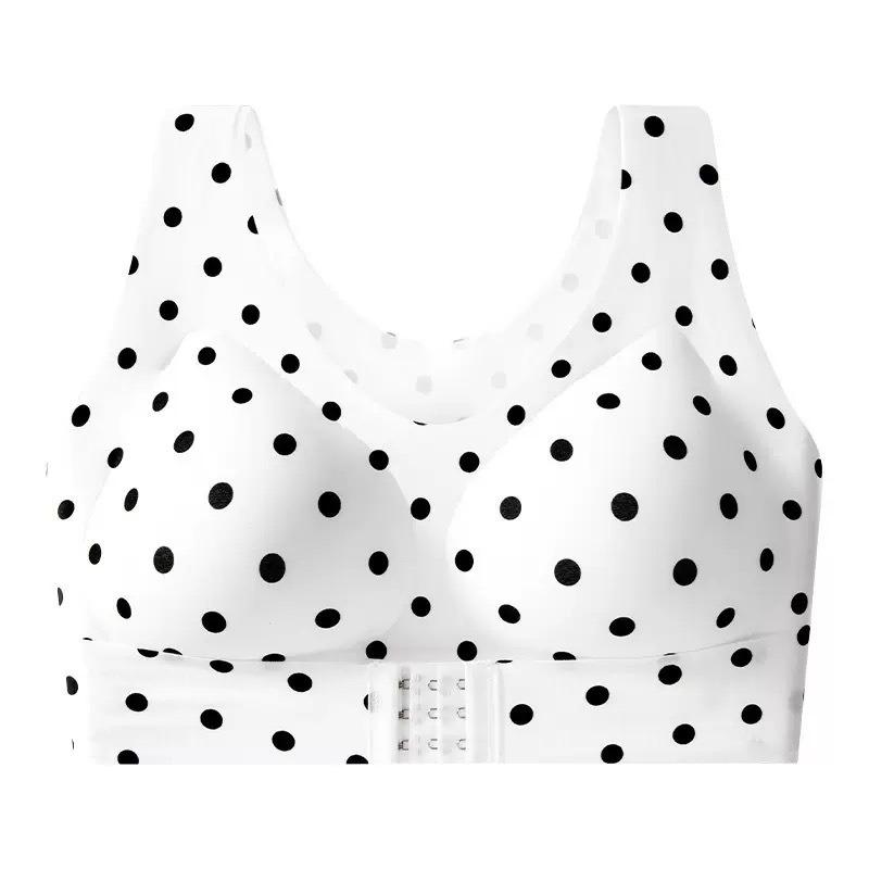 TK front buckle European size large size jelly posture underwear gather anti-sagging lift sports bra women