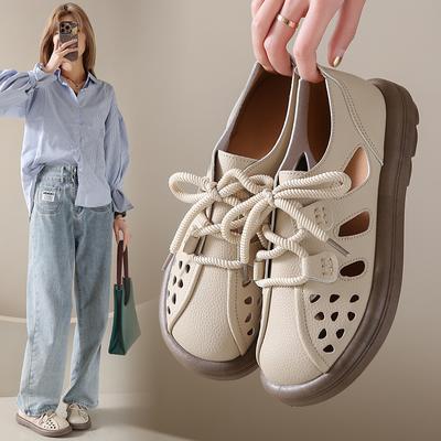 Kvinner mokkasiner Skinnsko Kjørekomfort Flats Uformelle sykepleier Loafers Gå Minimalistiske Sommer gravidsko for kvinner