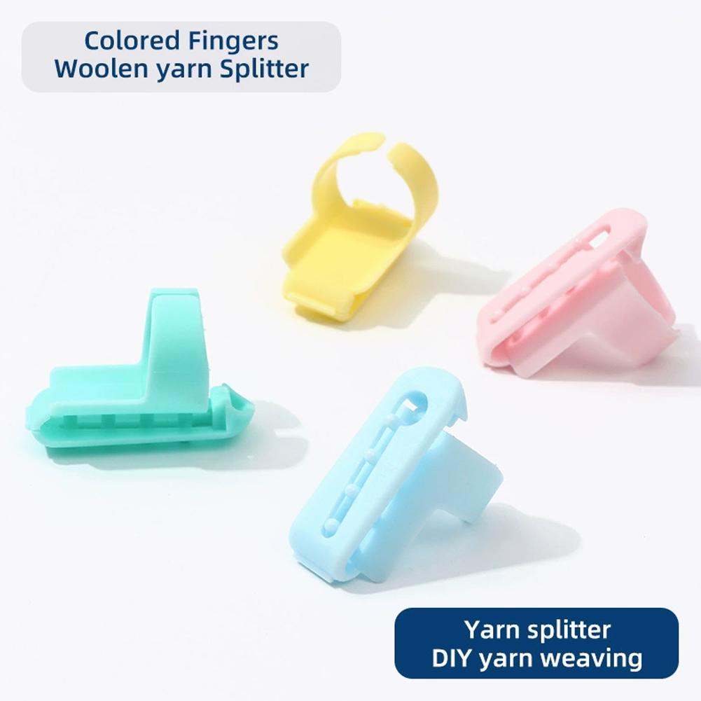 1PCS Yarn Guide Finger Holders Knitting Thimble Loop Crochet Ring DIY Crafts Sewing Accessories Tool Wear Thread Ring Helper