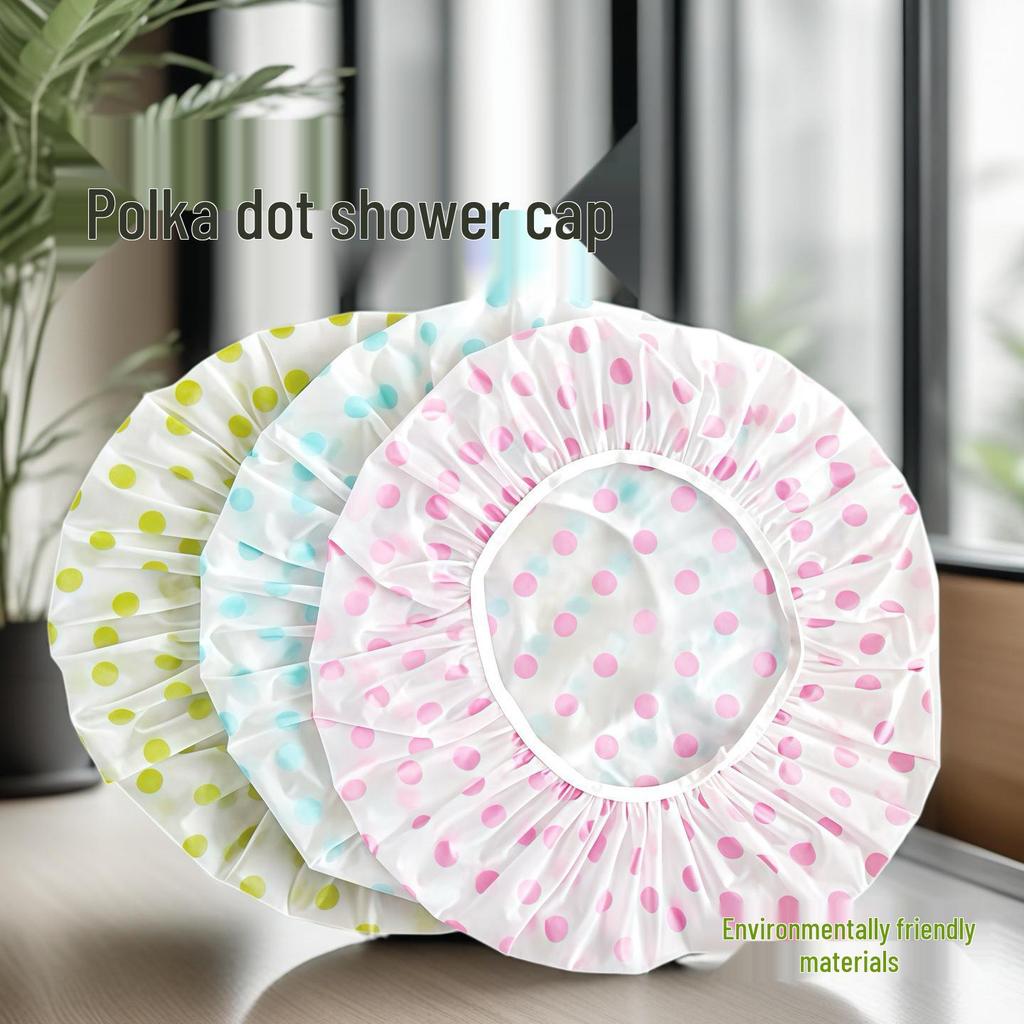 Elastic Reusable Waterproof Shower Cap for Women - Spa, Beauty, Hairdressing