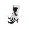 Suicide Squad Clown  Hollow Martin Boots Cosplay Lace-Up Color Matching  Large Size Medium Boots Single Boots