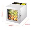 220V 600W 8 Trays Fruit Dryer Dehydrator for Fruit Meat Food Home Appliances Drying Machine Beef Jerky Making Tools
