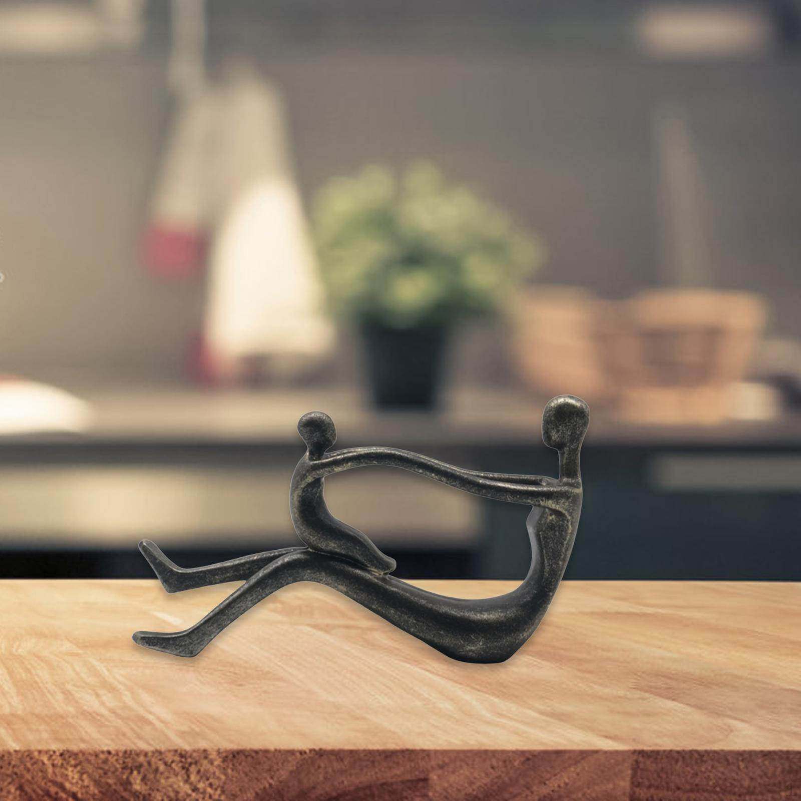 

Фигурка персонажа Абстрактное украшение Художественное произведение Забавная Креативная Полимерная статуэтка Скульптура для Прохода чёрный