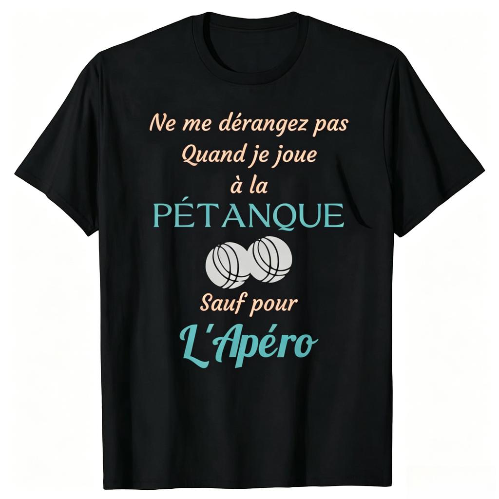 Funny PTanque Bowler Boules Petanque Sport T Shirts Cotton Birthday Gifts Unisexs Clothing Fashion Casual Loose Oversized T Shirt