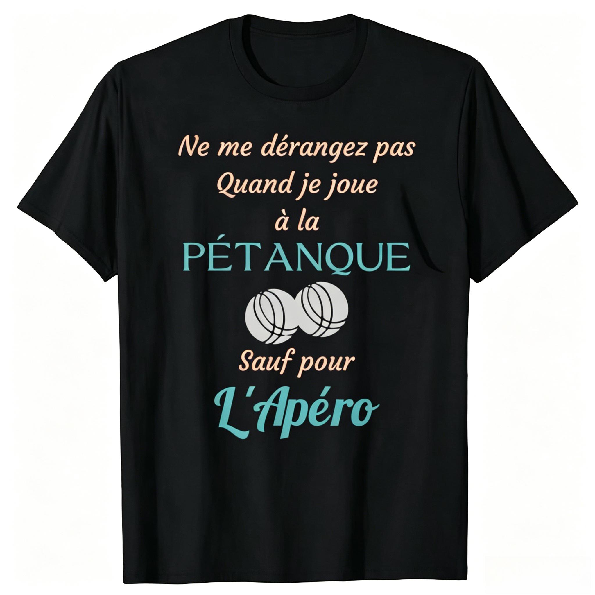 Funny PTanque Bowler Boules Petanque Sport T Shirts Cotton Birthday Gifts Unisexs Clothing Fashion Casual Loose Oversized T Shirt S
