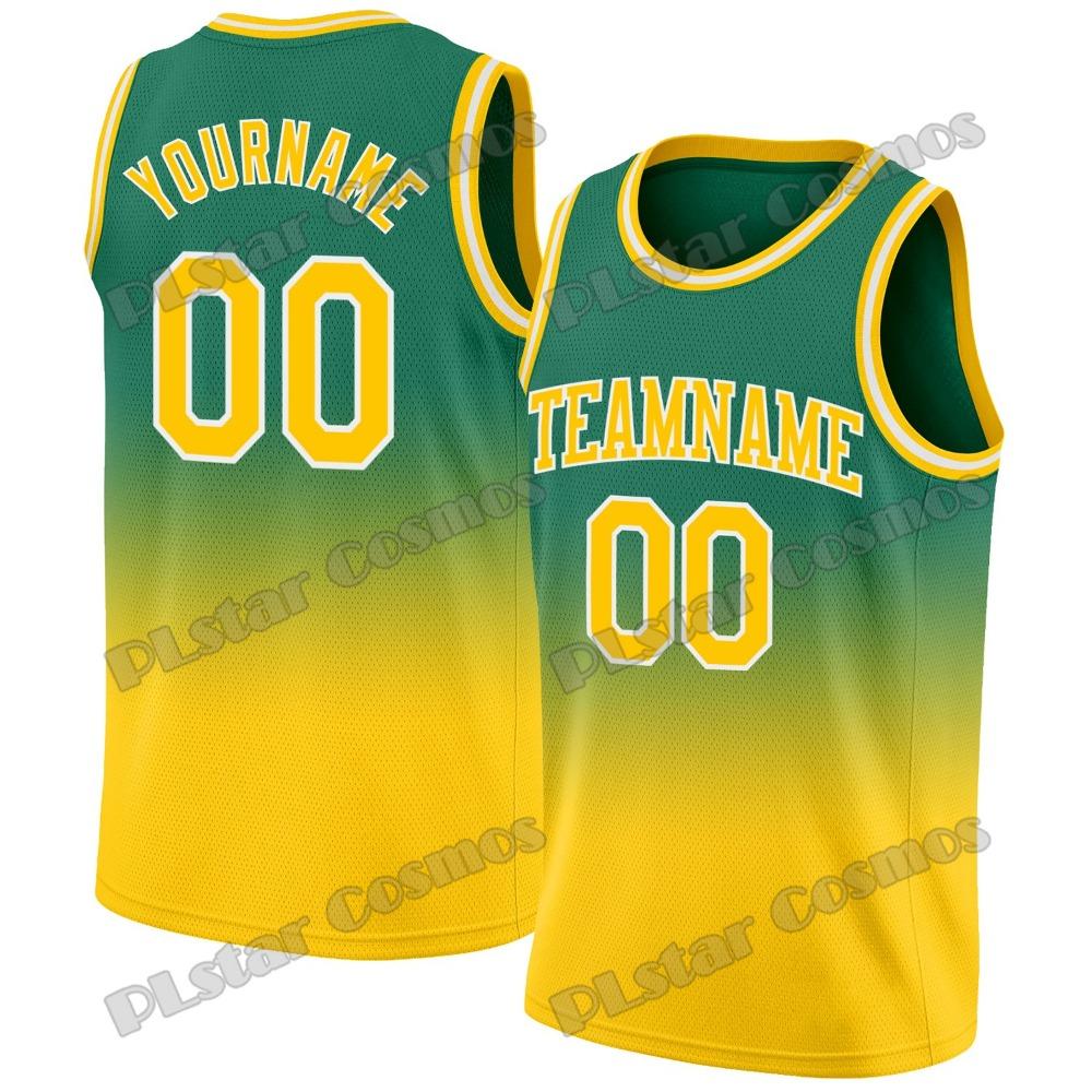 Custom Name Gold White Pinstripe Purple 3D Printed Fashion Men's Basketball