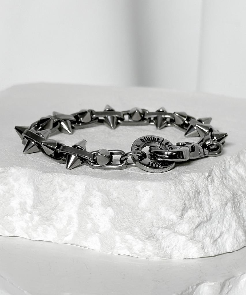 Blessed Bullet Ss-Spike Chain Bracelet