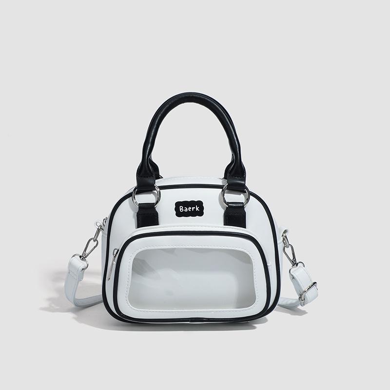 Backpack Casual Women's Bag Sweet and Fashionable Transparent Handbag Single-shoulder Bag Crossbody Bag