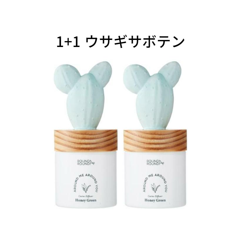 Round Around Cactus Diffuser 1+1 Set - Bunny Cactus