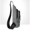 Mens Chest Bag Pack Sport Waterproof Casual Daypack with Earphones Cable Hole Shoulder for