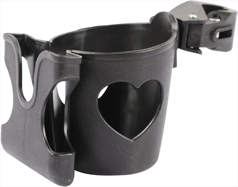 

2-in-1 Baby Stroller Cup Holder Phone Holder Multifunctional Universal Infant Bottle Holder Stroller Accessories Cup Holder чёрный