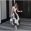 Ladies Polka Dot Balloon Version Sleeveless Dress Waist Slim Summer Fashion Ladies One-piece Short Skirt Commuter High Street