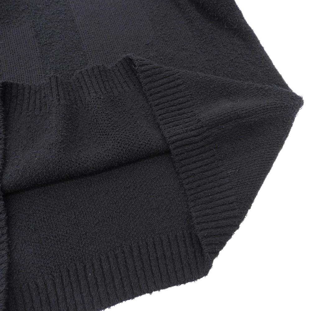 Y's Y's Y's Different Knit Docking Pullover Knit Tops Women's Black Size 2 YY-K75-680 Tops 2 blackUsed