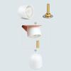 Bathroom Toilet Seat Fastener Set Concealed Screw Caps Copper Nut Anti Vibration Bolts for Stable Installation
