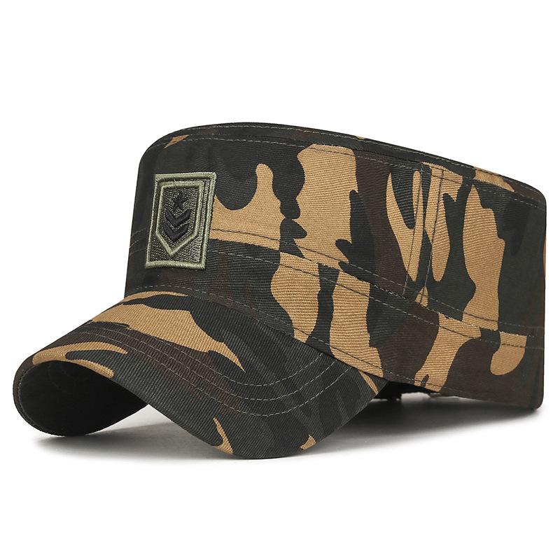 Northwood 3 Colors Casual Men's Adjustable Camouflage Flat Top Hat Simple Three-dimensional Embroidery Sunhat Men Trucker Hat