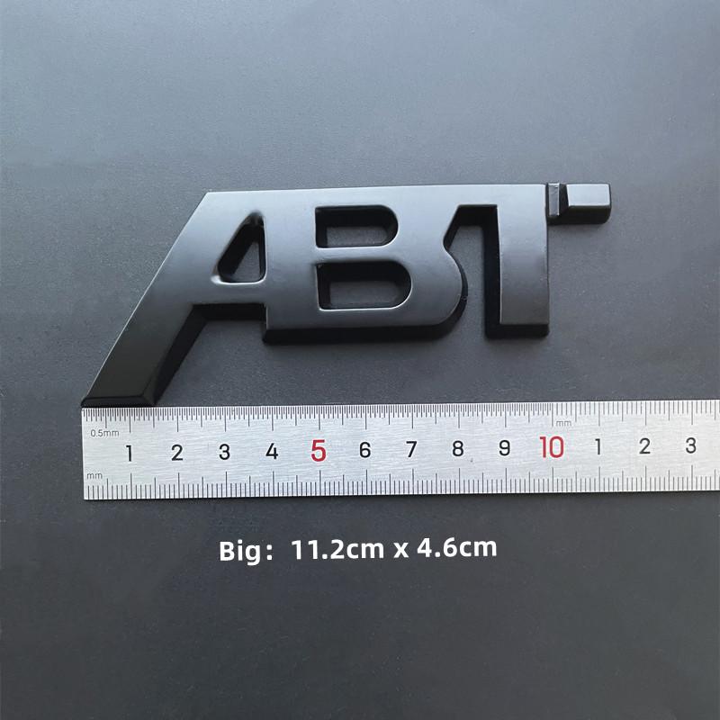 For Audi RS3 3D Metal ABT Logo Letters Car Emblem Badge For Audi A5 A7 A1 SQ5 TT RS6 RS3 Q7 Q5 Q8 A3 VW Golf 7 ABT Sticker Accessories