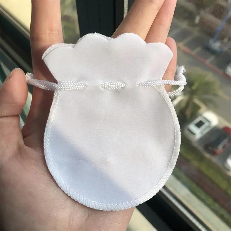 Samtbeutel mit Kordelzug Kürbisförmiger Beutel mit Kordelzug Schmuckverpackungsbeutel Hochzeits-Weihnachts-Gastgeschenktüten Geschenktüten KTY