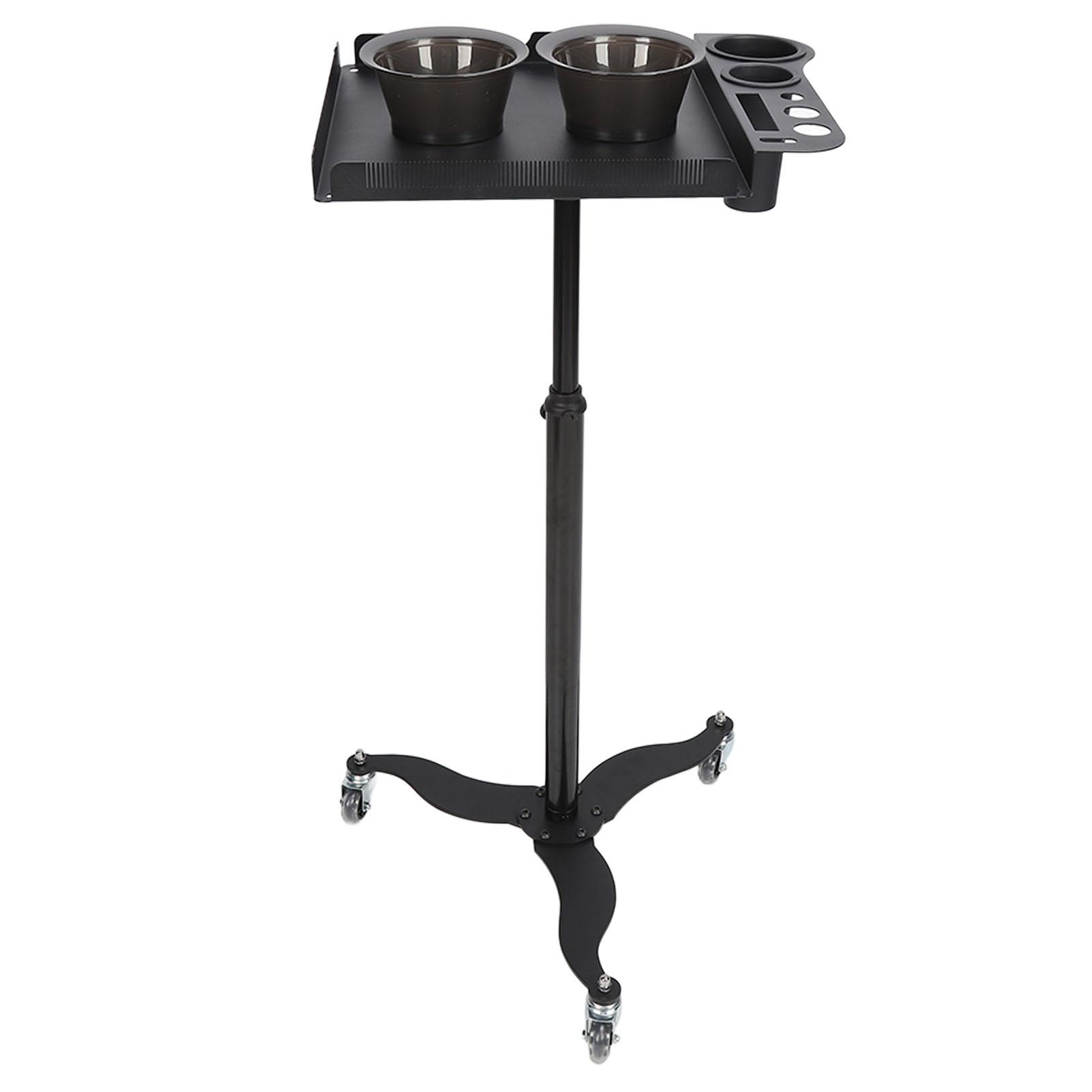 

Поднос для салона, съемный, вращающийся на 360 градусов, из нержавеющей стали, регулируемая по высоте тележка с колесами