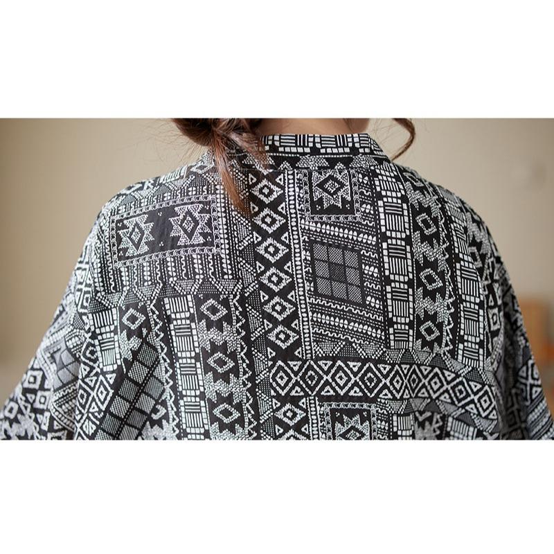 Spring Summer V-neck Cotton Linen Dresses Retro Long Robe Plus Size Loose Artistic Vacation Style Beach Dresses