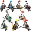 Zelený drak Havraní rytíři Štít Akční figurky MOC Středověcí Starověcí rytíři Scéna Stavebnice Kreativní hračky pro děti