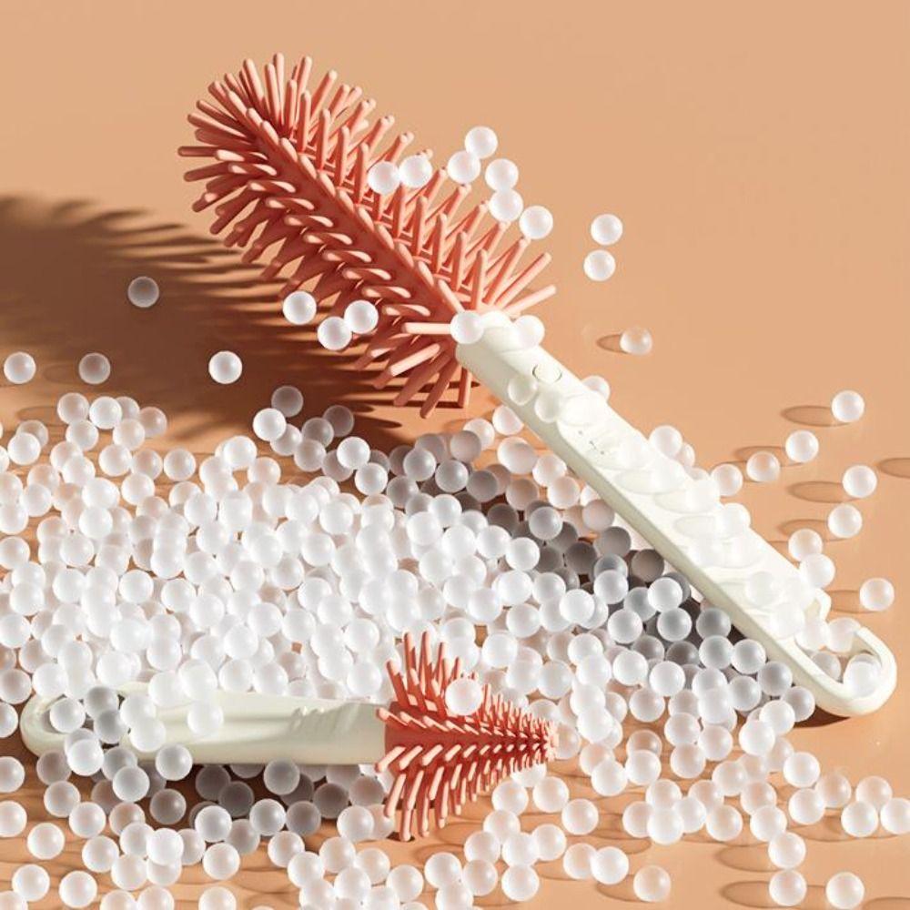 Easy To Clean Bottle Scrubber Silicone Bottle Drying Rack Bottle Brush Set  Cleaning Tool Set