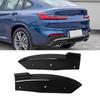 2 Pcs Rear Bumper Lip Spoiler Aerodynamic Lightweight Lower Chin Diffuser Splitter for X4 G02 M‑Sport 2018 To 2021