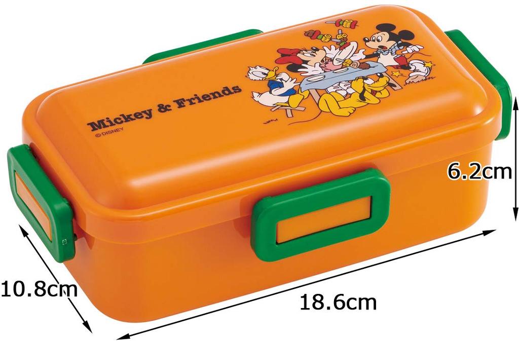 Skater Bento Box with a Soft Dome Made In Mickey Friends Picnic Disney 530ml Lid, Japan, & Design, (PFLB6)