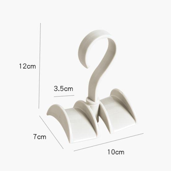 4Pcs Rotatable Closet Organizer Hangers Handbag Hanging Storage Holders Hooks