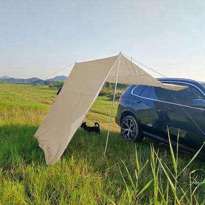 Car Awning Waterproof Oxford Cloth 5-8 Persons Outdoor Camping Tarp SUV Truck Tailgate Canopy RV Vehicle Roof Sun Shade Hatchback Car Tent