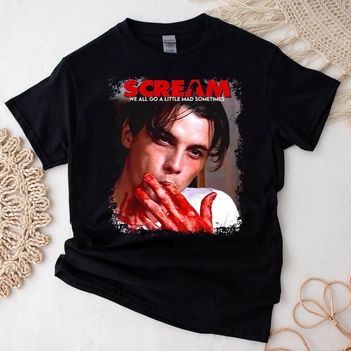 Scream-Movie Billy Loomis, Skeet Ulrich T-Shirt, Horror Film T-Shirt M