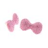 1Pcs 4.7*2.7CM Sweet Pink Bow Open Ring Y2K Rhinestone Doll Jewelry Accessories Fashion Statement Gifts