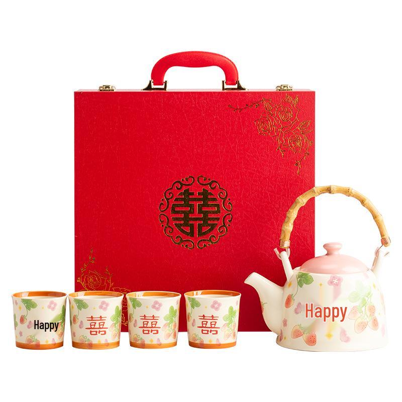 Tea Kettle and Cup Set - Perfect Wedding Gift for Newlyweds or Best Friends