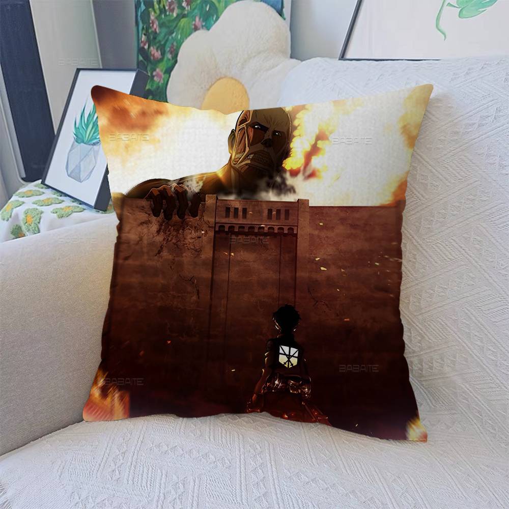 Japanese Manga A-Attack O-On T-Titan Cushion Cover Decorative Pillow Sofa Home Decor Case Pillow Cases