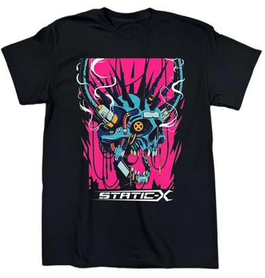 New Static X Band Album Heavy Cotton Black All Size T Shirt