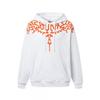 Felpa da uomo oversize con cappuccio con stampa Ala Fantasma Design Serpente Fulmine Abbigliamento Casual