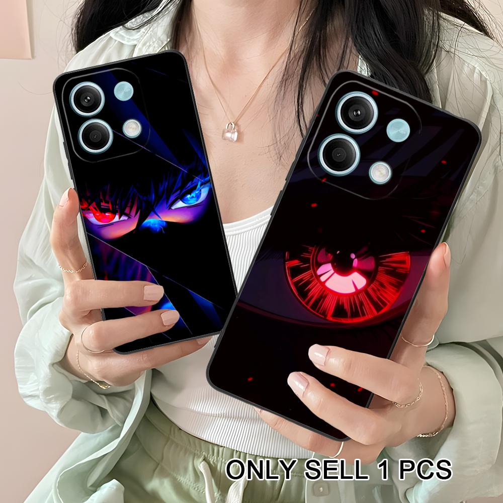 Anime Eyes Phone Case for Xiaomi Redmi 15 14 13 12 A5 3 2 1 C Plus 4G 5G Soft TPU Shockproof Cover