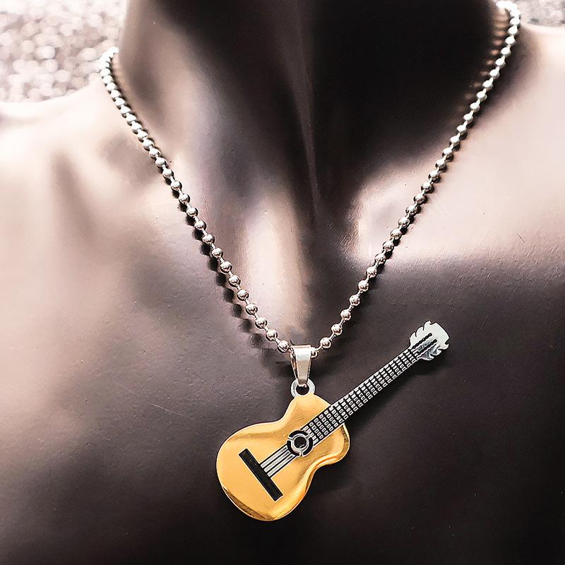

Stainless Steel Necklace Versatile Collarbone ChainHigh-end Antique Pendant Neck Chain золотий