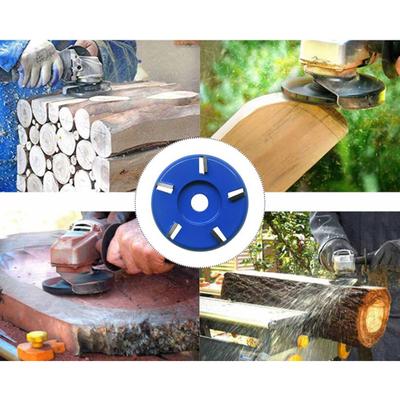 Angle Grinding Wheel Wood Carving Disc 5 8 Inch 6 Teeth for Polishing Sanding Carving Grinding Wheel Plate Blue