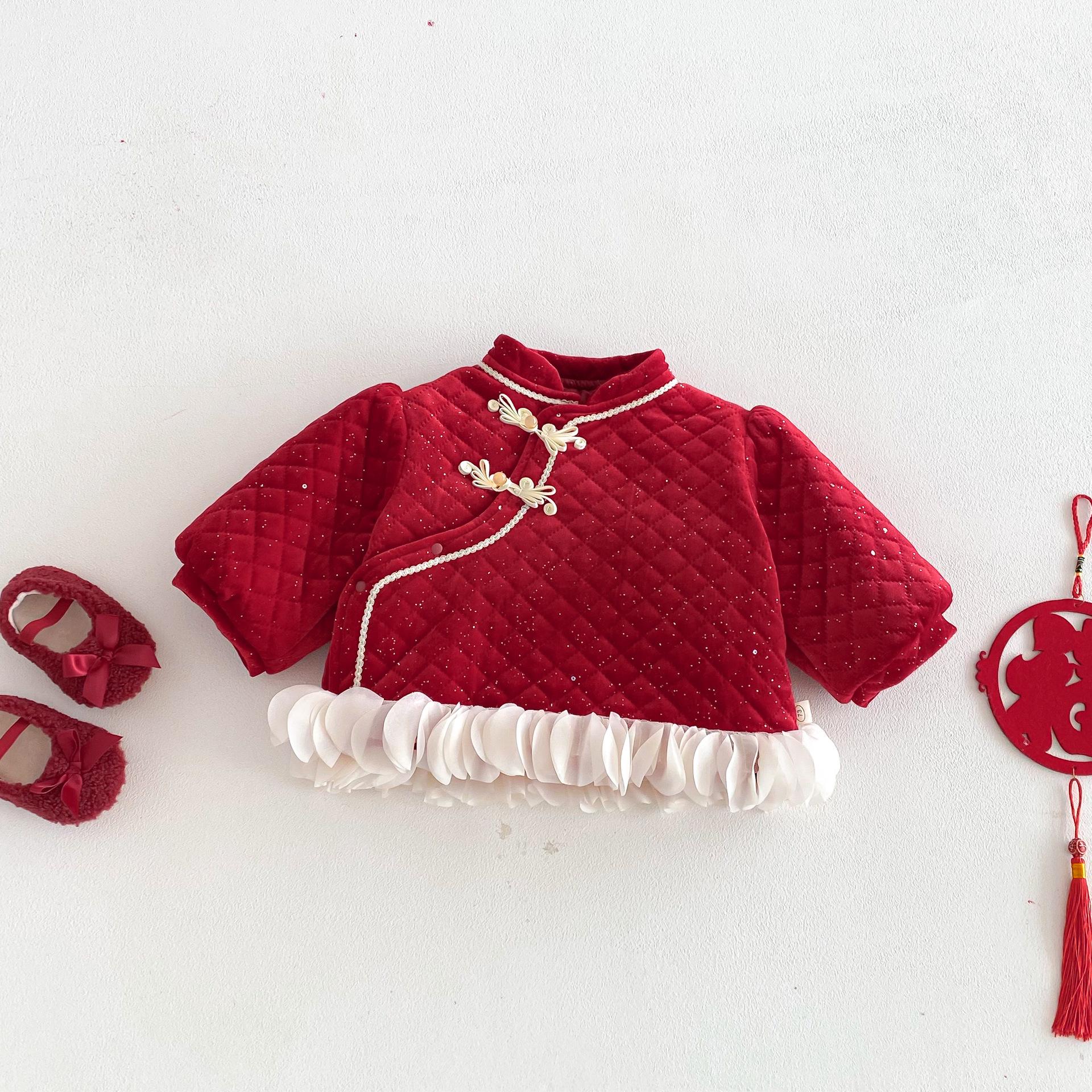 Женская стеганая хлопковая куртка 2025 года, зимняя, в китайском стиле, ретро, с косым воротником 110