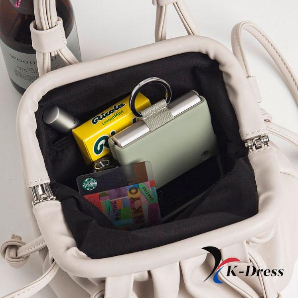 Shirring Dumpling Mini Cross Tote Bag (2 Colors)