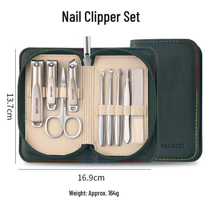 8-Piece Stainless Steel Manicure Pedicure Set