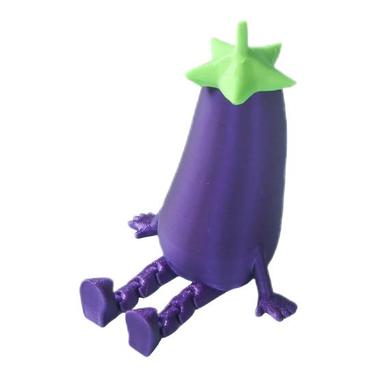 3D Printed Fruit Figurine with Articulated Legs Movable Joints Banana