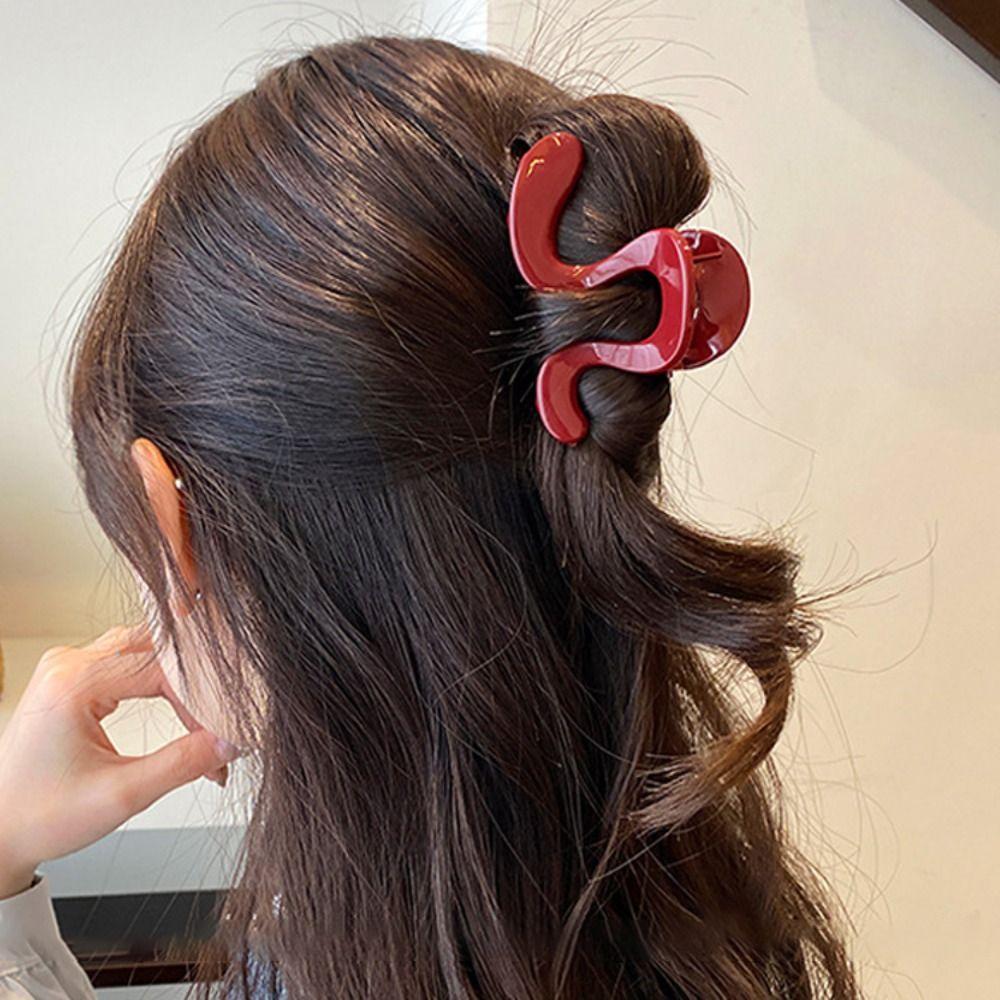 Irregular Hair Catch Clip Non-Slip Back Head Hair Accessories 2025 Shark Clip Daily