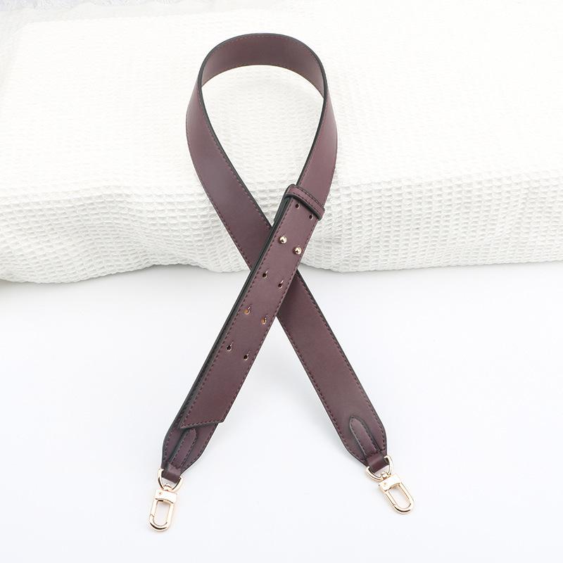 Justerbar Svart Konstläder Crossbody Bred Axelrem - Mångsidigt Ersättningstillbehör