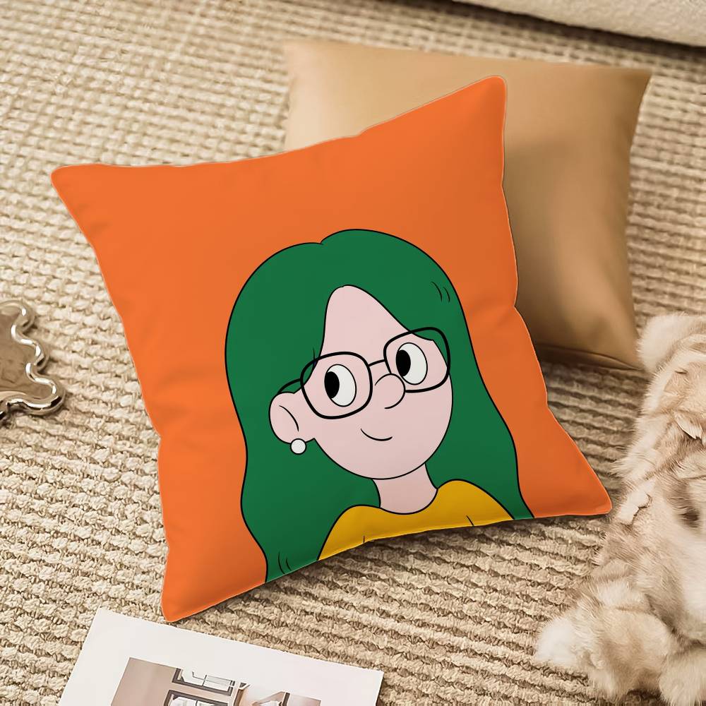 P-Pop ManS Pillow Case Anti-dustmite Invisible zipper Sofa Bed